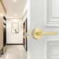 Zinc Alloy Passage Door Lever Handles for Closet and Hallway Doors
