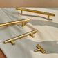 Hammered Round Brass Cabinet Pulls in Gold