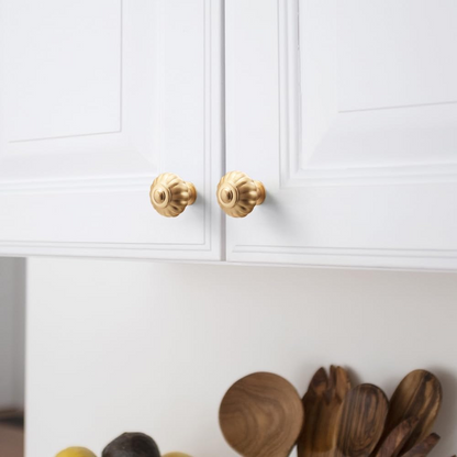 Fluted Pumpkin Cabinet Pulls and Knobs for Wardrobes