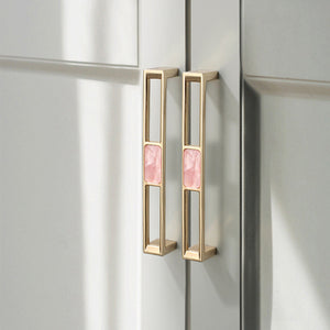 Gold Crystal Cabinet Pulls for Cabinets and Drawers