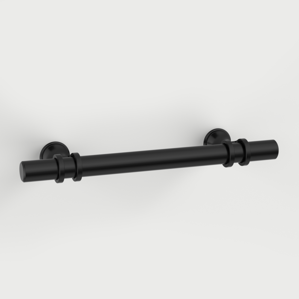 Vintage Matte Black Cabinet Handles and Drawer Pulls