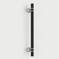 Brushed Nickel & Black Cabinet Pulls Solid Modern Drawer Pulls