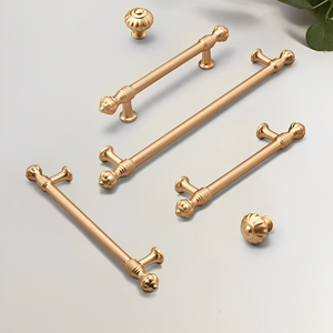 Gold Pumpkin Head Cabinet Pulls and Knobs for Wardrobes