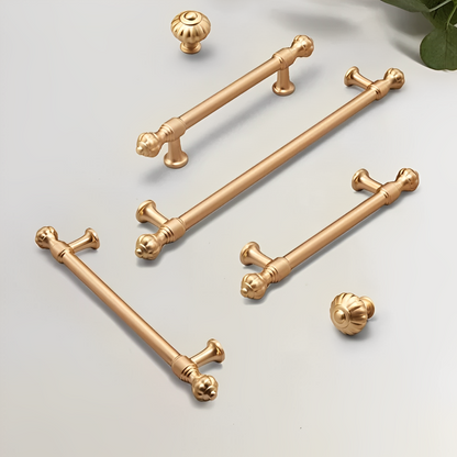 Gold Pumpkin Head Cabinet Pulls and Knobs for Wardrobes