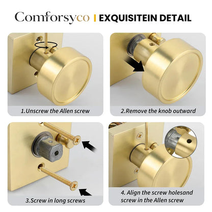 Heavy Duty Interior Door Knobs with Privacy and Passage Options