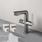 Push Button Switching Temperature Digital Bathroom Faucet