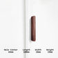 Wood Grain Cabinet Pulls and Drawer Handles, Burlywood / Coffee