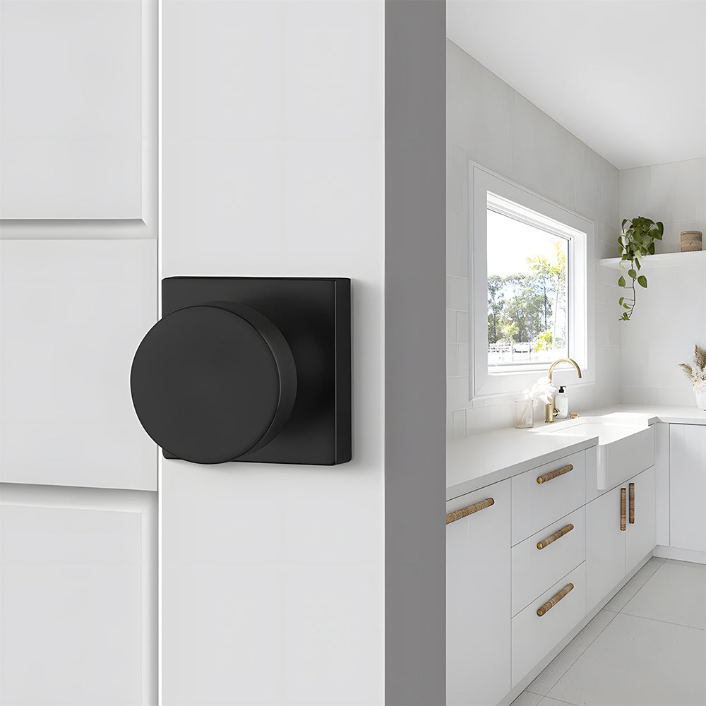 Heavy Duty Square Door Knobs for Closet, Hallway and Bathroom Doors