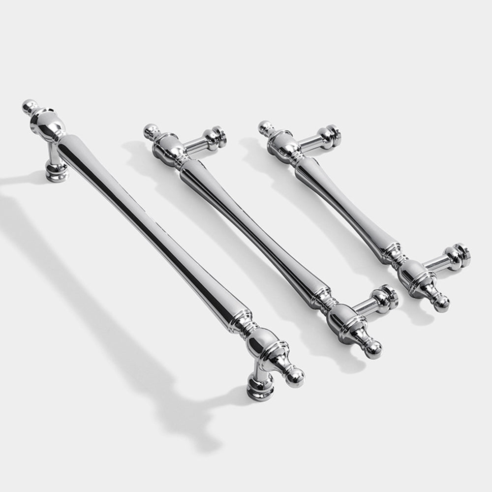 Chrome-Plated Brass Cabinet Pulls and Drawer Handles