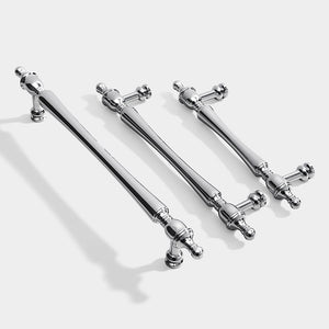 Chrome-Plated Brass Cabinet Pulls and Drawer Handles