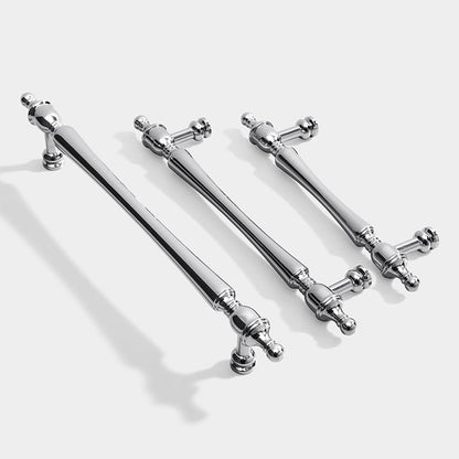 Chrome-Plated Brass Cabinet Pulls and Drawer Handles