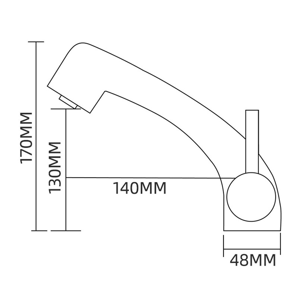 Novara Minimalist white pull-out Bathroom Sink Faucet with dual spray modes