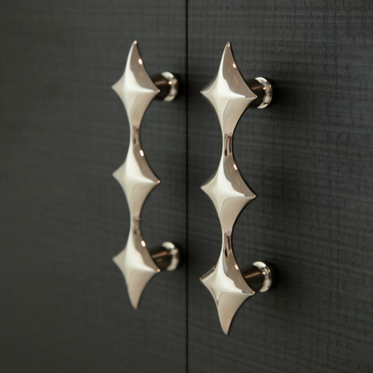 Star-Shaped Solid Brass Cabinet Pulls and Knobs