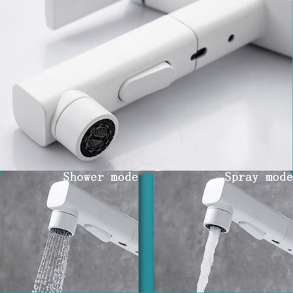 Tavik Modern Square Dual-Mode Pull-Out Bathroom Sink Faucet