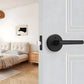 Gold and Black Interior Door Lever Handles for Bedroom and Hallway Doors