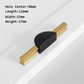 Gold / Black Half Moon Cabinet Pulls and Drawer Handles
