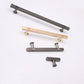 Ribbed Square Bar Cabinet Pulls and Drawer Handles