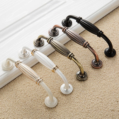 Retro Fluted Cabinet Pulls and Matching T-Bar Knobs