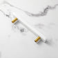 Marble-Look Square Cabinet Pulls and Single-Hole Handles