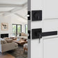 Keyed Entry Front Door Handleset with Single Cylinder Deadbolt