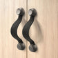 Leather Strap Cabinet Pulls and Knobs with Zinc Alloy Mounts