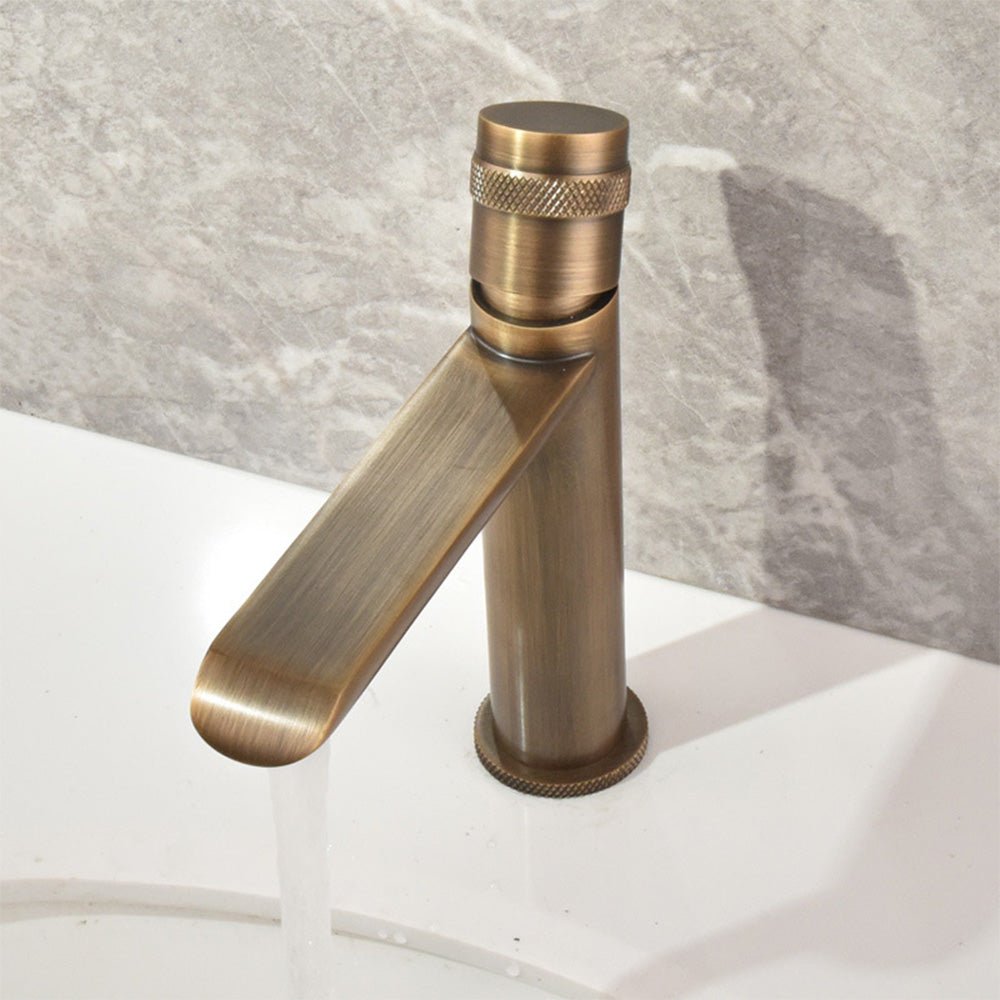 Drexon Modern Single Hole Brass Waterfall Bathroom Sink Faucet