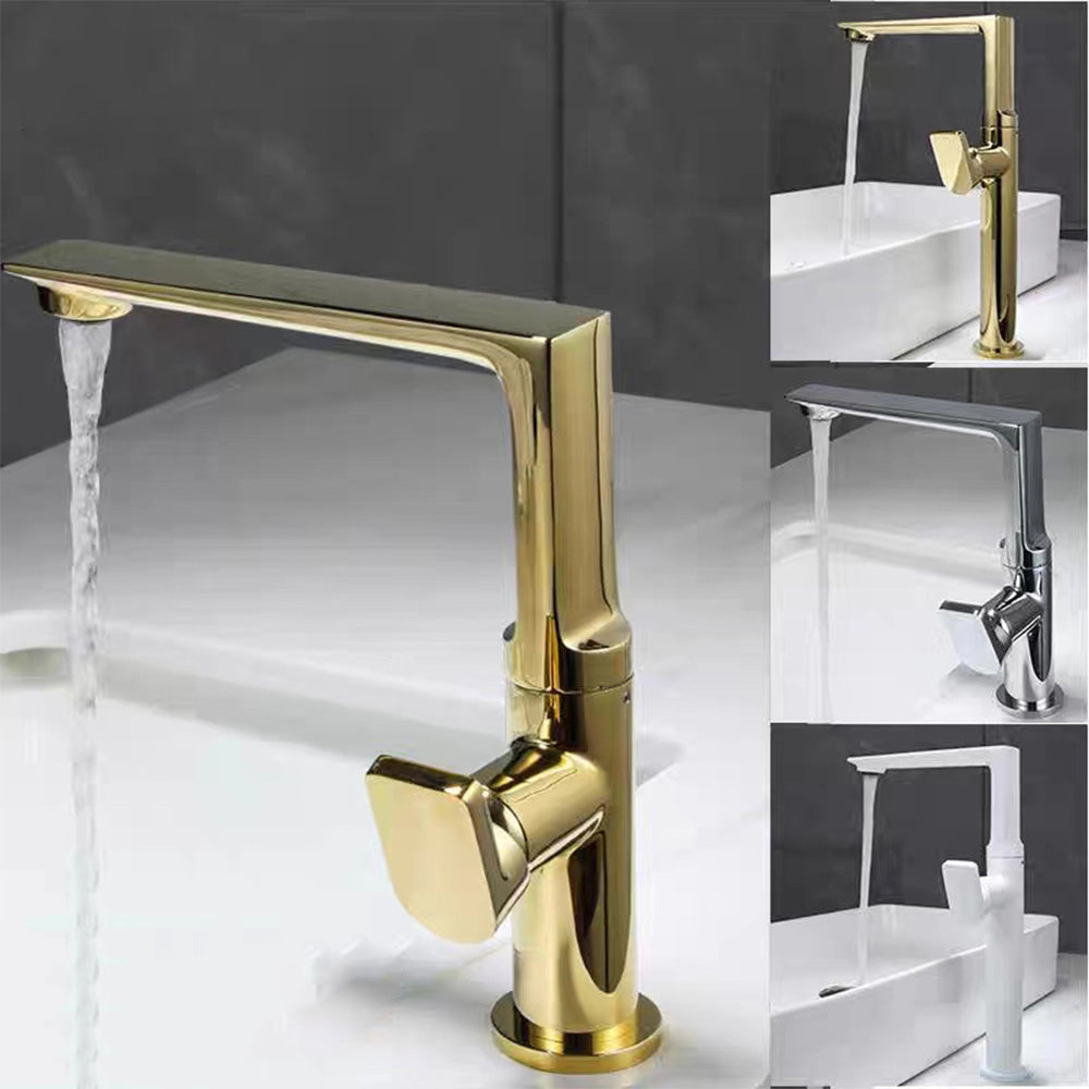 Ferron Modern Waterfall Single-Hole Bathroom Sink Faucet with 360° Swivel Spout
