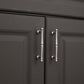 Chrome-Finish Brass Bar Cabinet Pulls and Drawer Handles