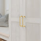 Threaded Ribbed Cabinet Handles and Pulls for Wardrobes