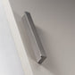Grey Square Bar Cabinet Pulls, Solid Brass Drawer Handles