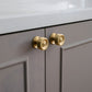 Round Bar Brass Cabinet Handles and Knobs for Wardrobes