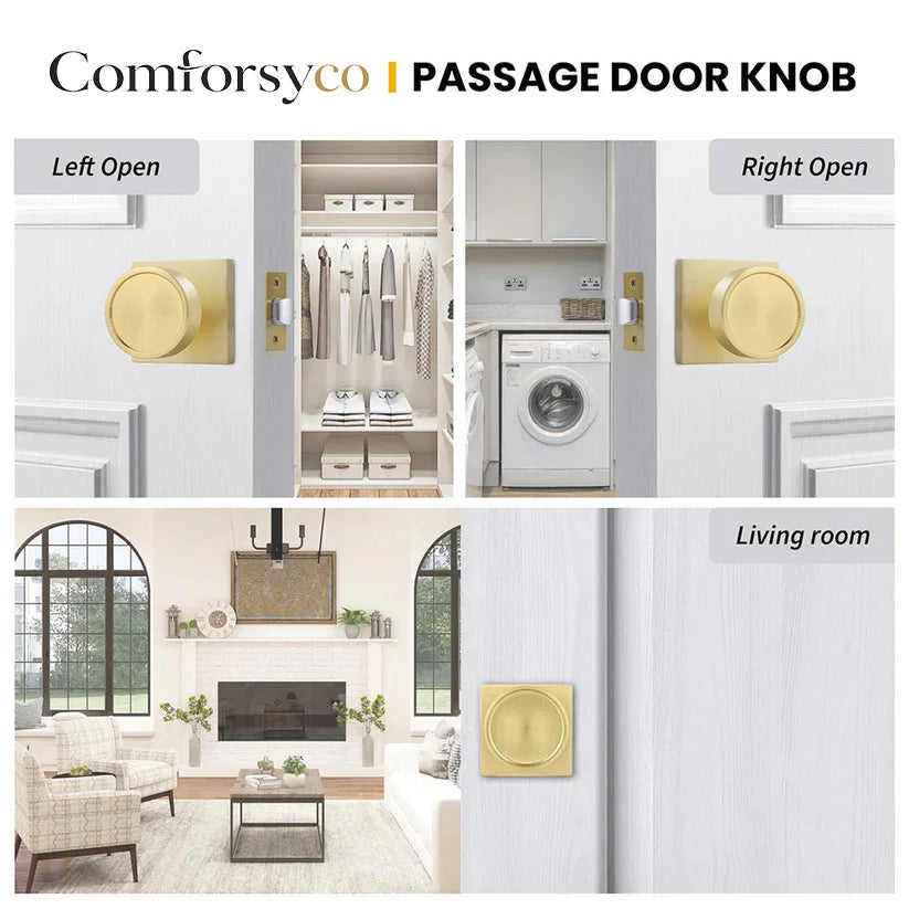 Heavy Duty Interior Door Knobs with Privacy and Passage Options