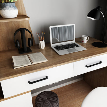Black 5 Inch Rounded Arch Cabinet Pulls for Kitchens