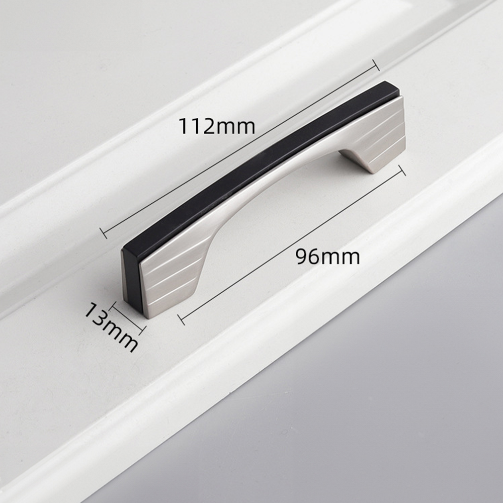Two-Tone Flat Bar Cabinet Pulls with Flared Ends