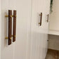 Wood Grain Cabinet Handles and Knobs with Metal Posts