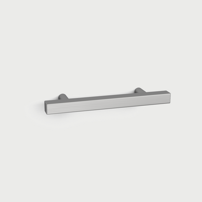 Brushed Nickel Square Bar Cabinet Pulls for Dressers and Vanities