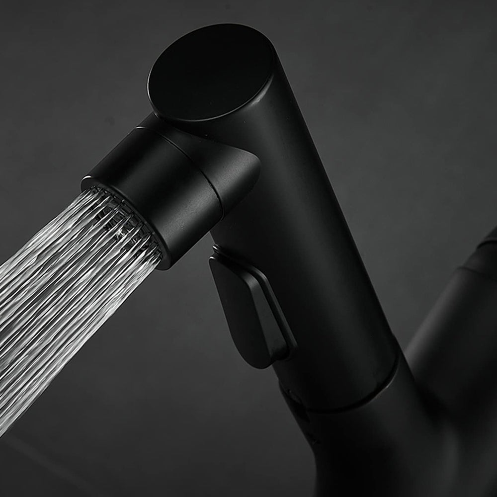 Varden Modern Cylindrical Dual-Mode Pull-Out Bathroom Sink Faucet