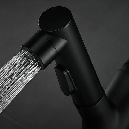 Varden Modern Cylindrical Dual-Mode Pull-Out Bathroom Sink Faucet