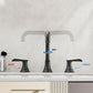 Simple Waterfall Black Bathroom Faucet