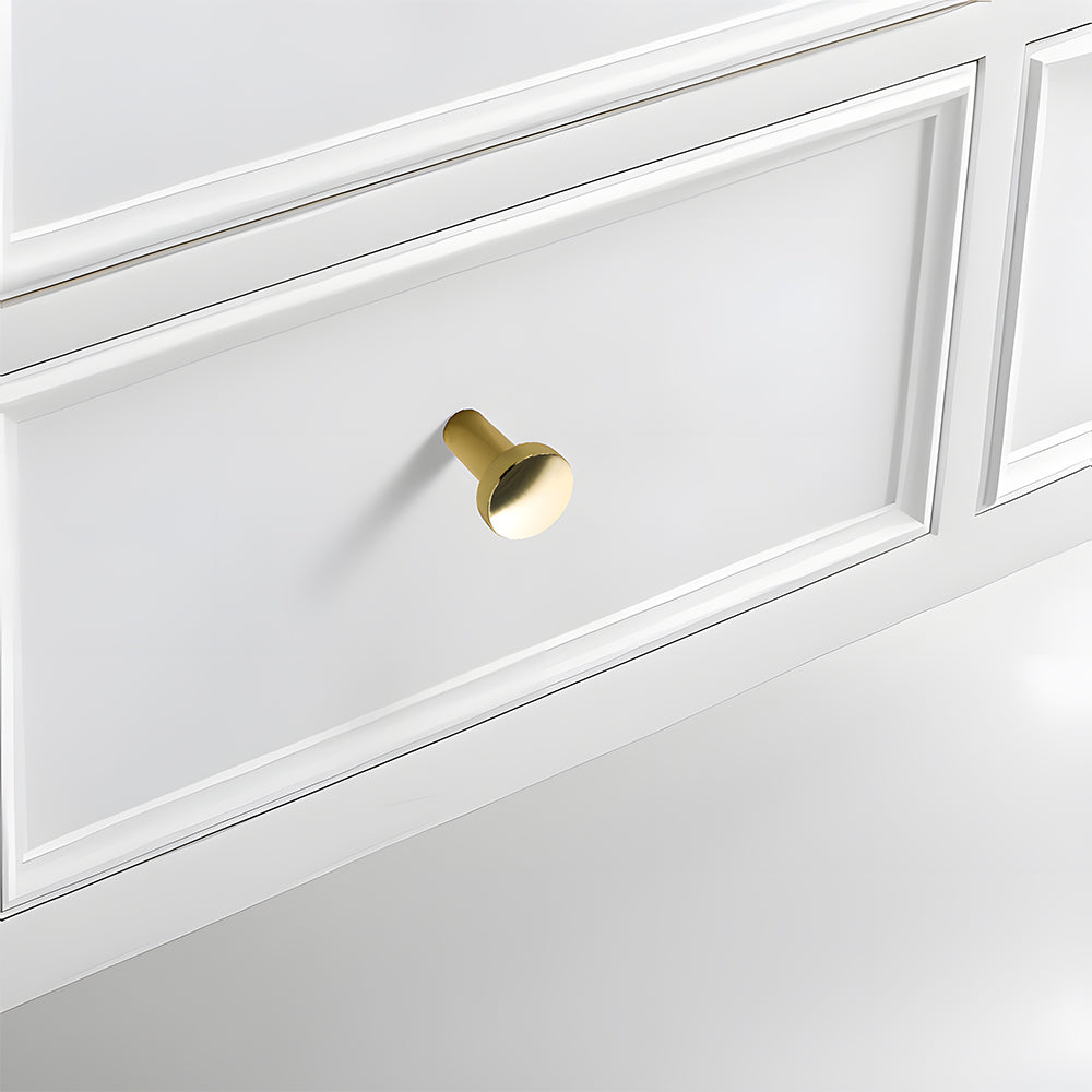 Vintage Slim Curved Cabinet Pulls and Knobs for Dressers