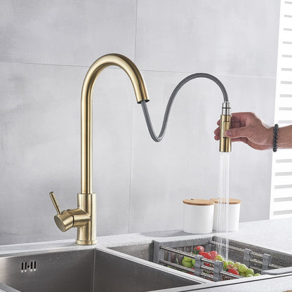 Tavora Touch Kitchen Faucet with Pull-Down Sprayer, Single Handle Stainless Steel Faucet