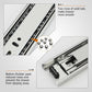 Full Extension Side Mount Slides Ball Bearing Drawer Slides 100 LB Load Capacity