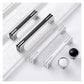 Two-Tone Chrome Cabinet Pulls with Knob Option
