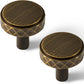 Faceted Solid Brass Cabinet Handles and Knobs