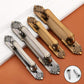 Antique Bronze Cabinet Pulls with Decorative Backplate