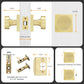 Passage Square Door Knobs for Closet, Hallway and Dining Room Doors