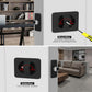 Matte Black Rounded Square Pocket Door Lock for Sliding Doors