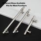 Brushed Nickel & Black Cabinet Pulls Solid Modern Drawer Pulls