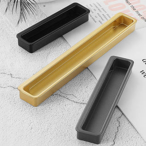 Slotted Recessed Cabinet Pulls and Sliding Door Handles