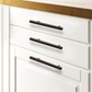Matte Black Euro-Style Cabinet Bar Pulls